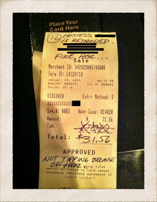 Illustration for article titled Horrible Customer Calls Host "Retarded," Brags About Leaving No Tip